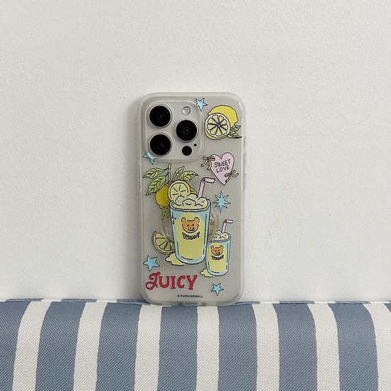 lemon drawing pattern [반투명 폰케이스]