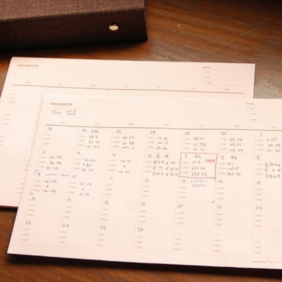 한달가계부 영수증봉투 SET(10매)