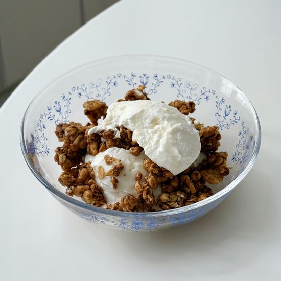 마메종 블루로즈 유리 글라스 샐러드볼 M 1p