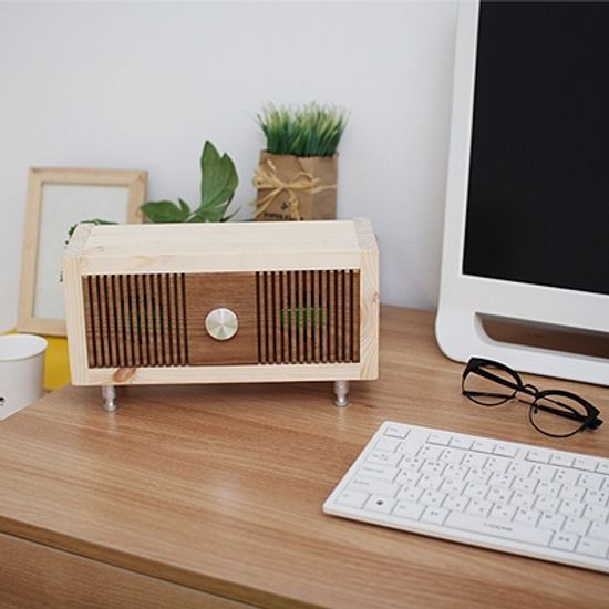 [제이비우드]블루투스 스피커 원목케이스