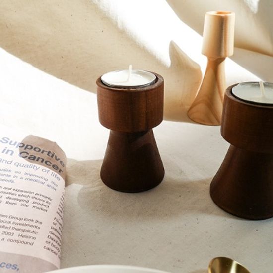 티라이트 우드 캔들 홀더(캔들포함)