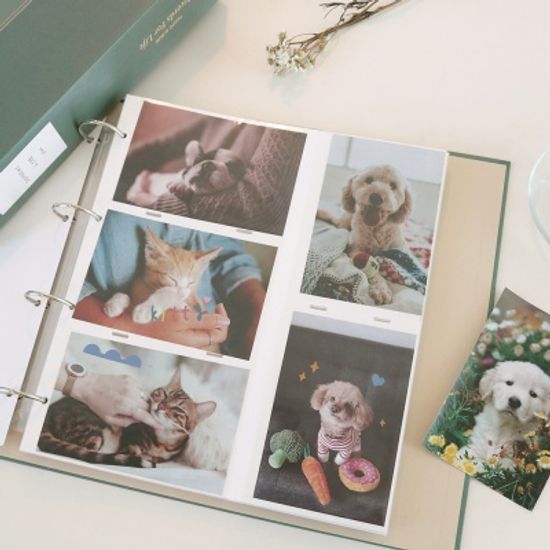 오첵 바인더 포토앨범 포켓식 접착식 사진첩