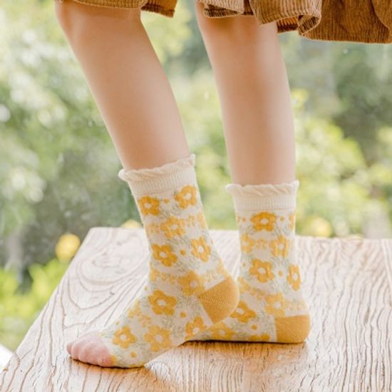 유아동 양말 키즈양말 초등 유아양말  4 옐로우튤립 M