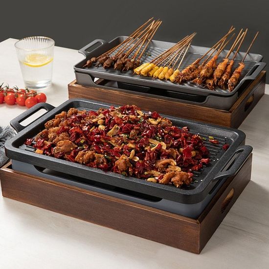 전참시 미니화로세트 직사각 바베큐불판 BBQ 삼겹살불판