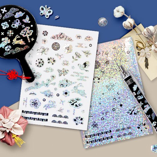 전통 자개 스티커