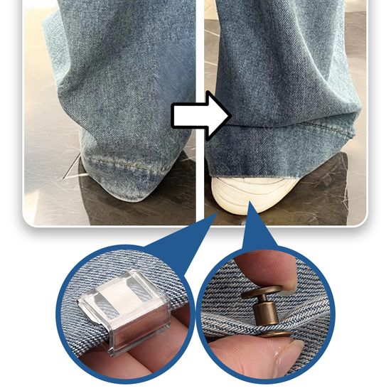 바지 밑단 줄이기 바지단 클립 기장 수선 고정 셀프