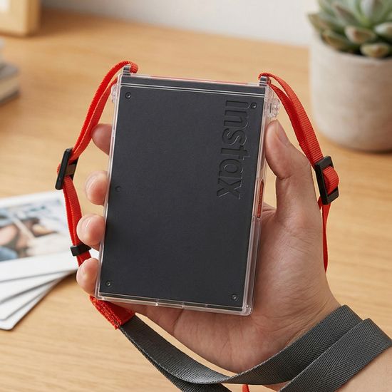 인스탁스 미니링크 플러스 전용 투명케이스 + 스트랩