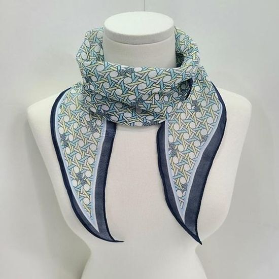 [애슬릿]패턴 배색 봄 가을 할머니 스카프 머플러