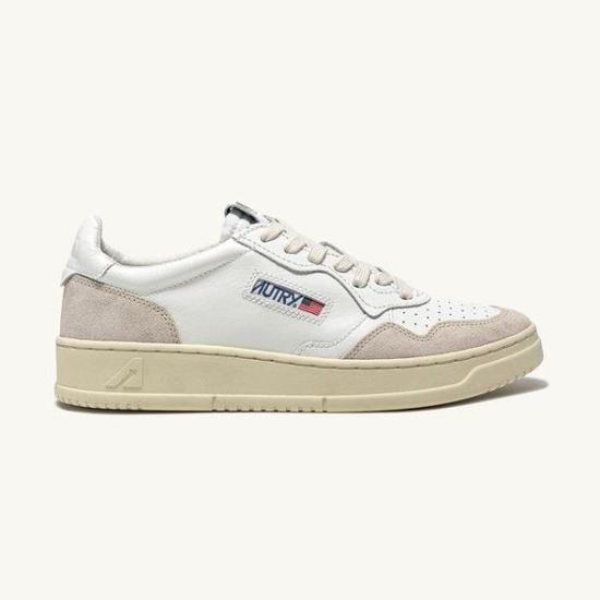 오트리 MEDALIST LEAT/SUEDE WHITE (AULW-LS33)