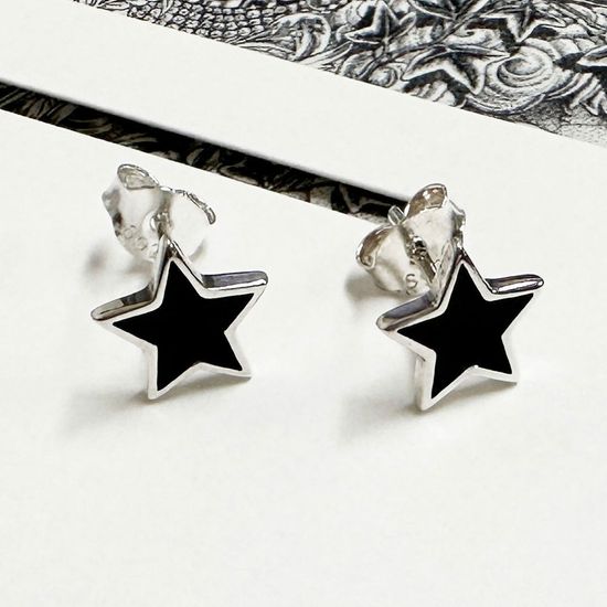 925실버귀걸이 에반스타E037 별귀걸이