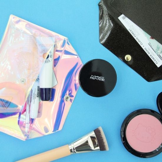 샤인 에브리포켓 홀로그램 글리터 납작 파우치