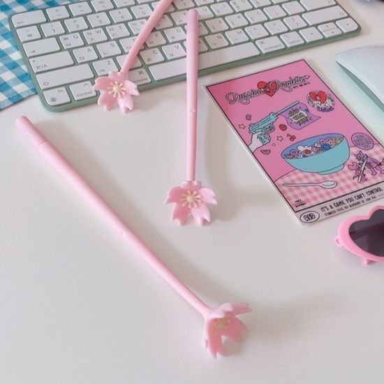 핑크 벚꽃 볼펜