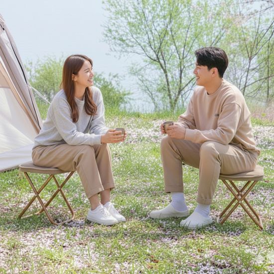 [1+1]엣모어 초경량 3초셋업 휴대용 접이식 캠핑 의자