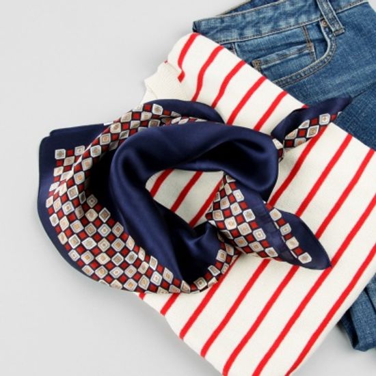 [베네]테트라포드 실크 쁘띠 스카프