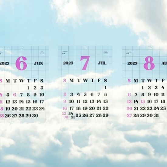 2023년 클리어웨이브 투명포스터 벽걸이 카렌다 A4