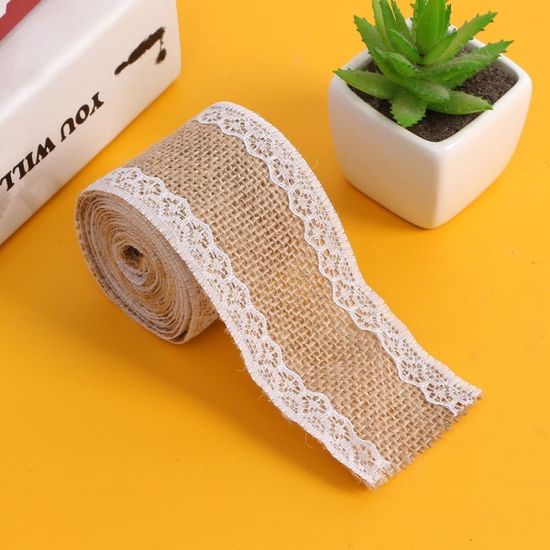 DIY 황마 레이스롤 CV-2/ 선물포장 롤리본