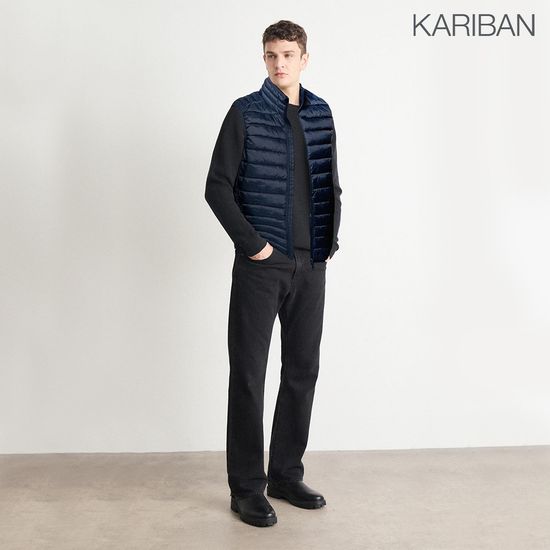 KARIBAN 카리반 경량 패딩 조끼 베스트(네이비)