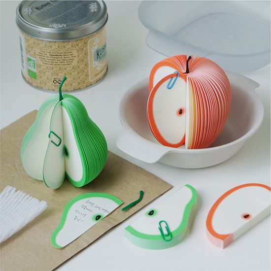 독특한 입체 과일 메모지 떡메모지 100매