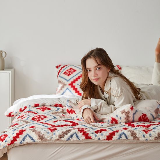 헬싱키 양털형 극세사 차렵이불베개커버 세트 SS/Q/SK