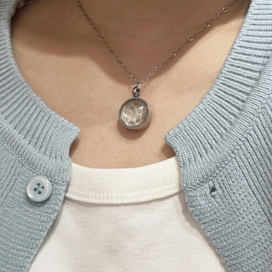 반려동물 강아지 털 목걸이 고양이 털 수염 보관함