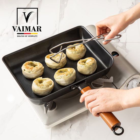 [바이마르] 블랙빈 스텐 직사각 후라이팬 29cm