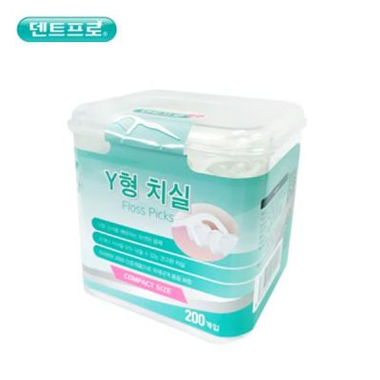 1201 덴트프로 Y형 치실 200P 케이스
