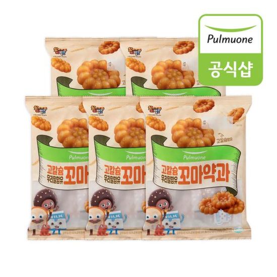 풀무원 우리밀 함유 고칼슘 꼬마약과(200g) x 5봉