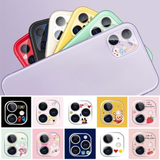 아이폰12pro 후면 카메라 렌즈 보호 캐릭터 필름 커버