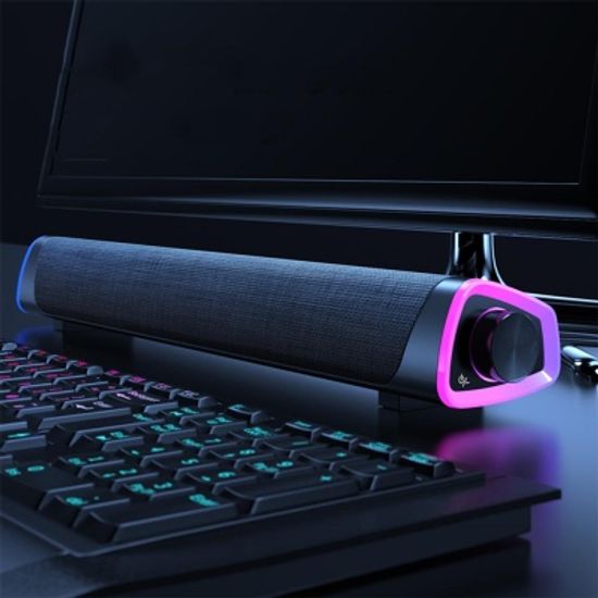 게이밍 LED 컴퓨터 스피커 레인보우 사운드바