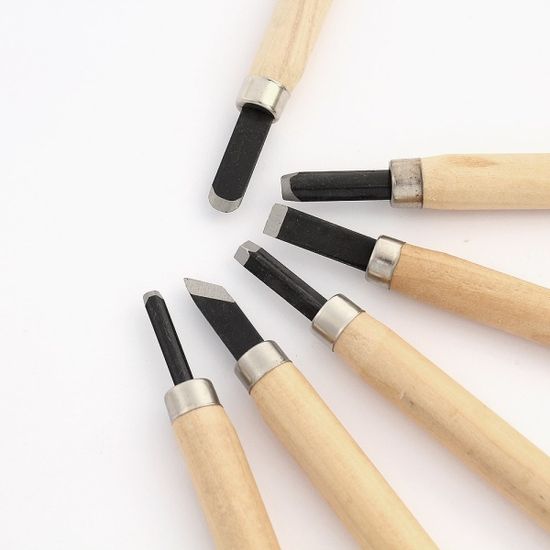 보급형 목공용 조각도 6종세트 나무 공예 조각칼