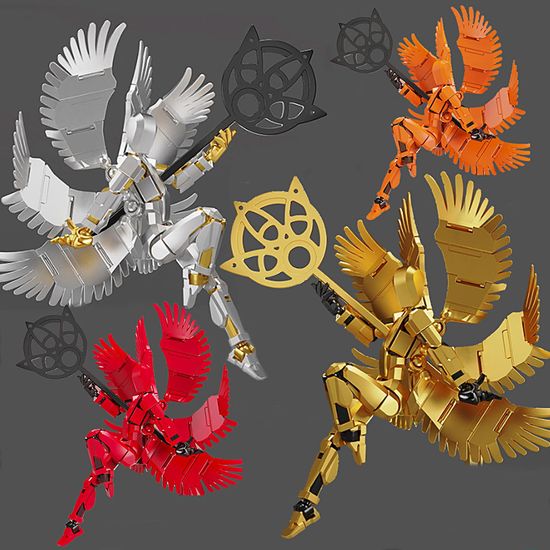 날개 3D 프린팅 다중 관절 액션 피규어 DIY 블록 키트