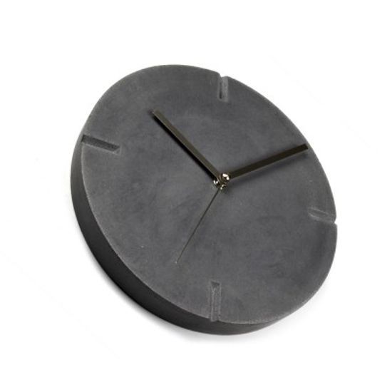 [CONCRETE ] V CUT CLOCK - Dark
