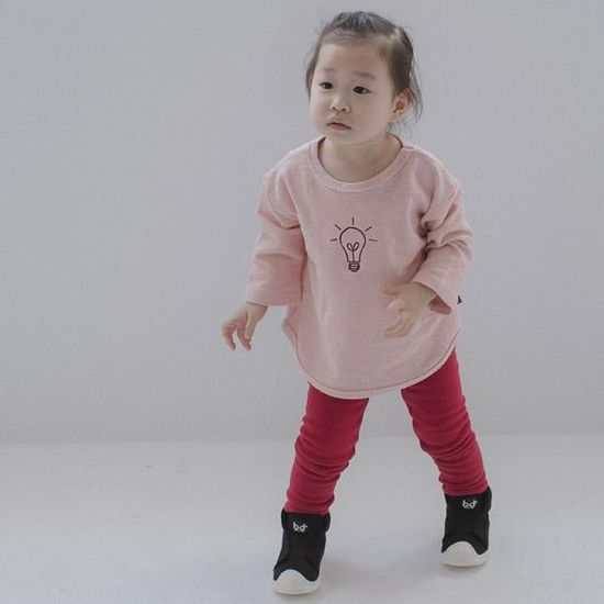 맘스메이드 국산 유아동 반짝반짝 전구티셔츠