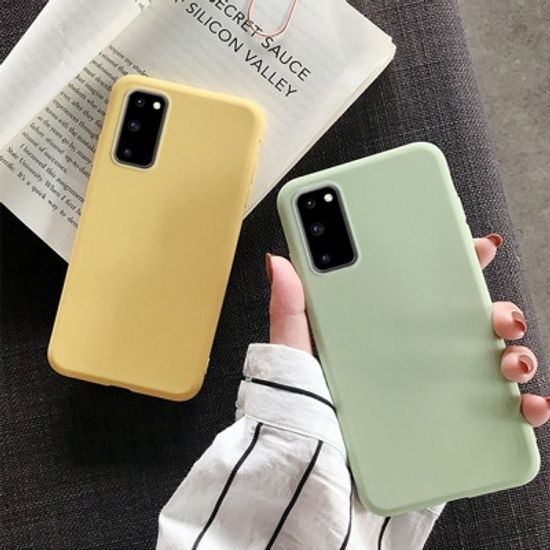 갤럭시노트20/울트라 파스텔 컬러 슬림 실리콘 케이스