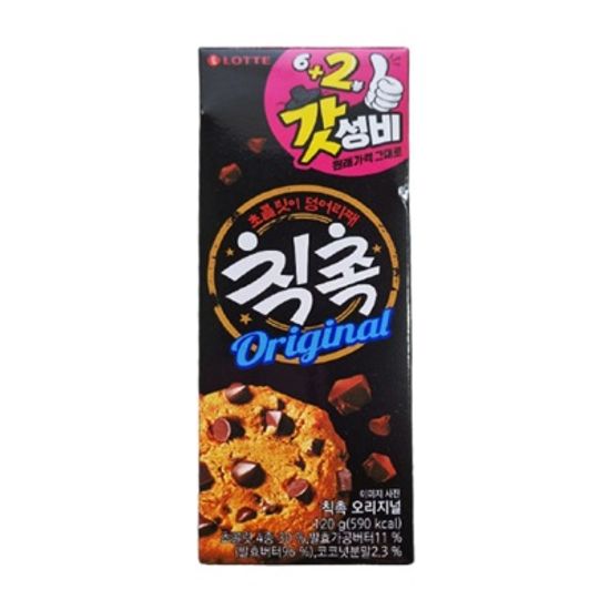 롯데 칙촉 오리지널 120g 1개 사무실 간식 초코 과자
