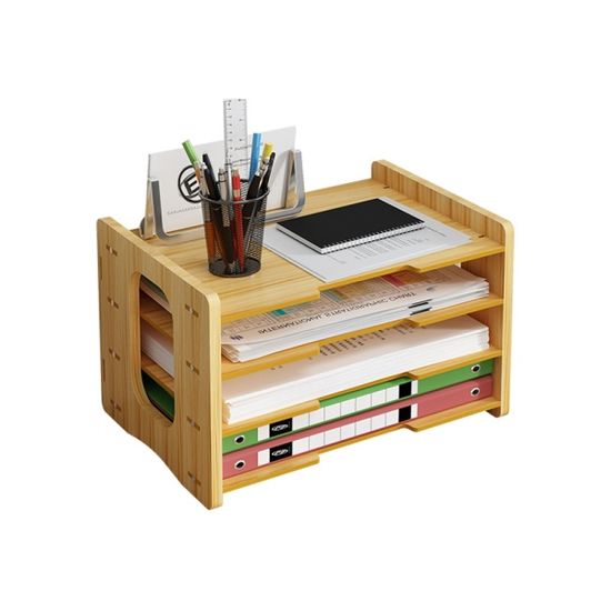 PH MDF 4단 가로 DIY A4 서류 정리함 JS05