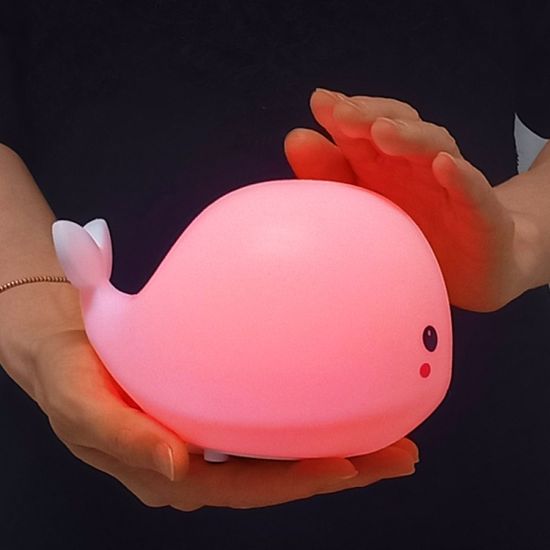 LED 실리콘 무드등 말랑이 수유등 수면등 고래무드등