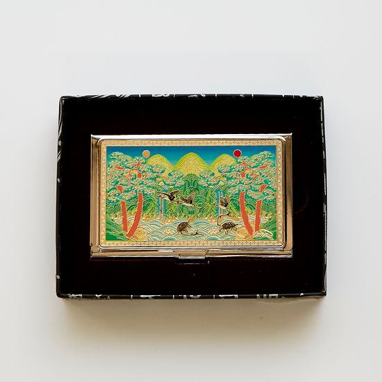 한국 전통기념품 금장 명함케이스 외국인선물