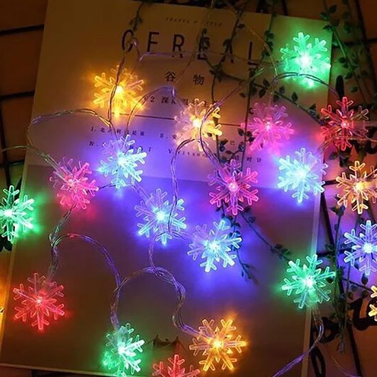 [도토로]40구 LED 눈꽃 가랜드 전구(6M) (컬러)