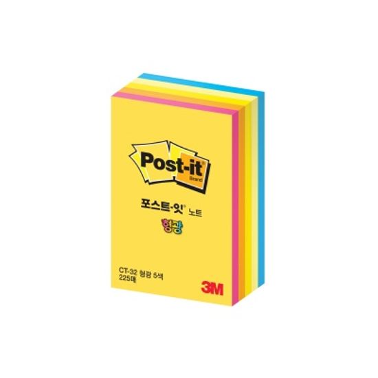 3M 포스트잍 큐브 형광