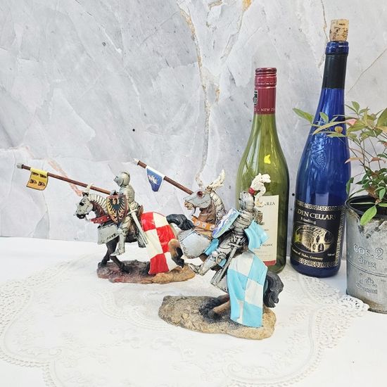 유럽 중세 말탄 기사 세트