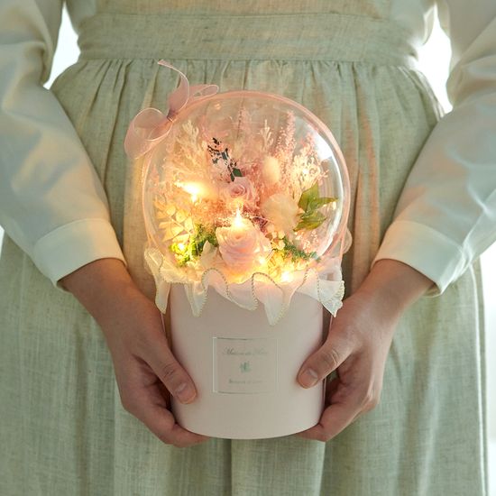 시들지 않는 생화 프리저브드 플라워 LED조명