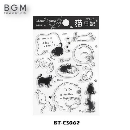 [BGM]다꾸-클리어 스탬프(고양이일기)/BT-CS067
