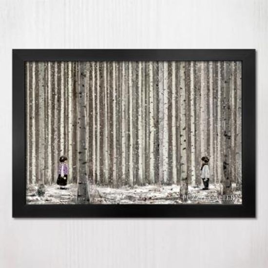 1000피스 직소퍼즐 현현 - 자작나무 + 우드블랙액자