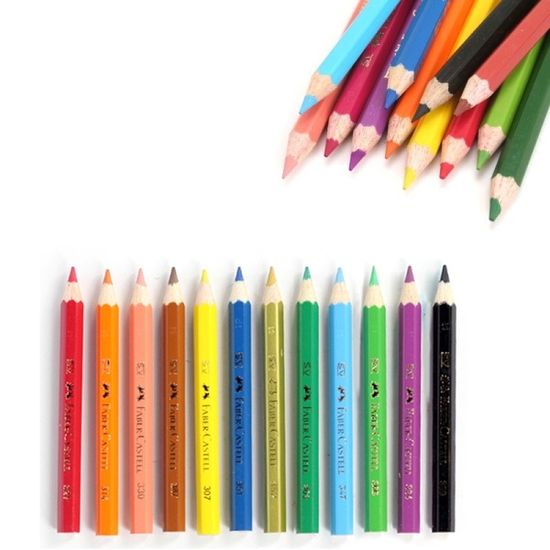 파버카스텔 유성색연필 미니 지관 12색 115851 10개