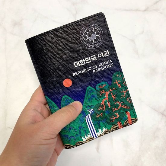 한국 전통 사피아노 가죽 여권 케이스 5type(WBB3EBC)