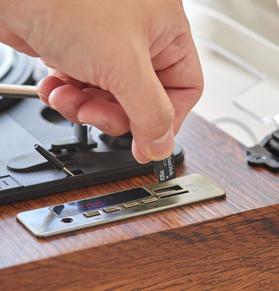 사운드룩 휴대용 엔틱 턴테이블 LP플레이어 MOCHA