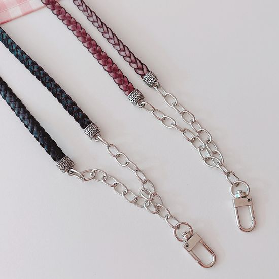 가죽 꼬임 핸드폰 넥스트랩(2컬러)