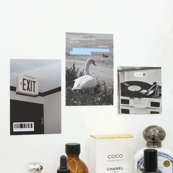 리코즈 오브제 데코 포토엽서 10매입 세트 편지 카드