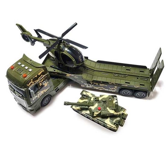 데코앤 사운드 자이언트 군용 트레일러 미니카 작동